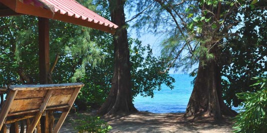 Seaview from Full Moon Bungalows at Koh Chang Noi (Andaman Sea side)